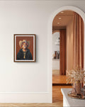Ya'll Eyez On Me Tupac cowboy art print by Madeline Kiel — styled in home interior